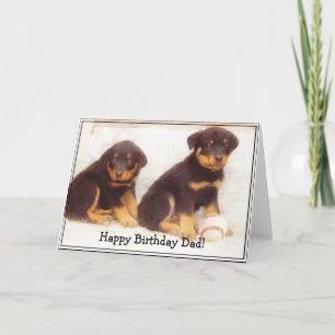 hälsningskort för Rottweiler grattis på födelsedag Kort