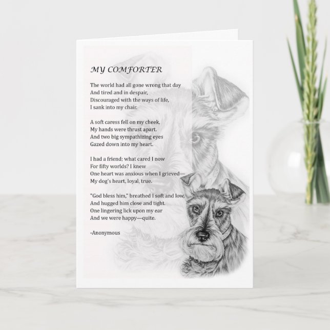 Hälsningskort för Schnauzer Hund Pet Parent Gift Kort (Framsida)