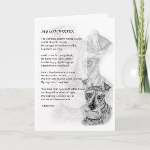 Hälsningskort för Schnauzer Hund Pet Parent Gift Kort