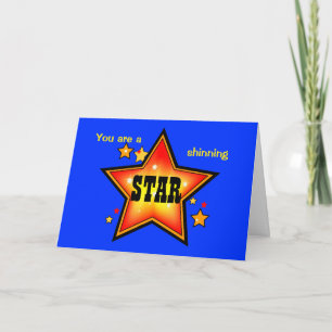 Hälsningskort för Shinning Star Award Kort
