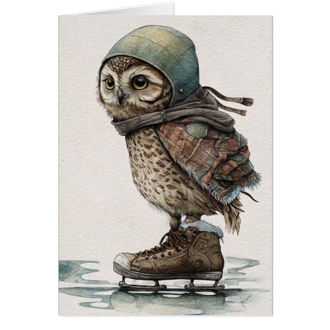 Hälsningskort för Skater av små isar (Framsidan)