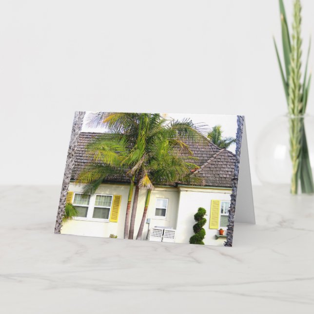 hälsningskort för strandhus kort (Framsida)