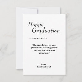 Hälsningskort för studenten tack kort