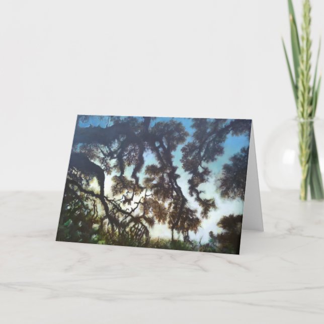hälsningskort för träd och Himmel Kort (Framsida)