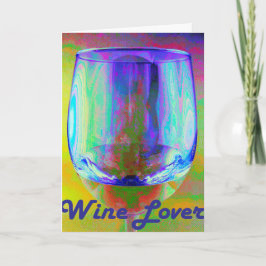 hälsningskort för vin Älskare Kort
