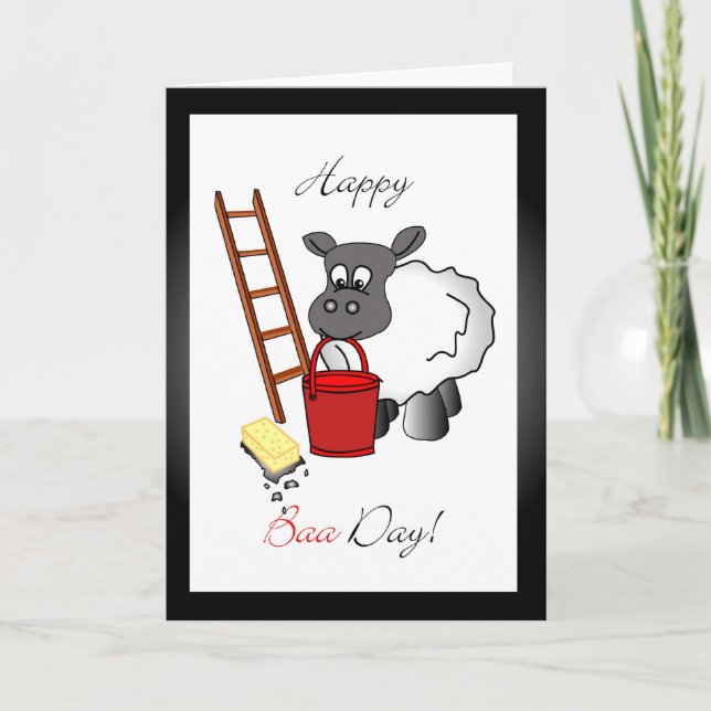 Hälsningskort för Windows-renare födelsedag Kort (Framsida)