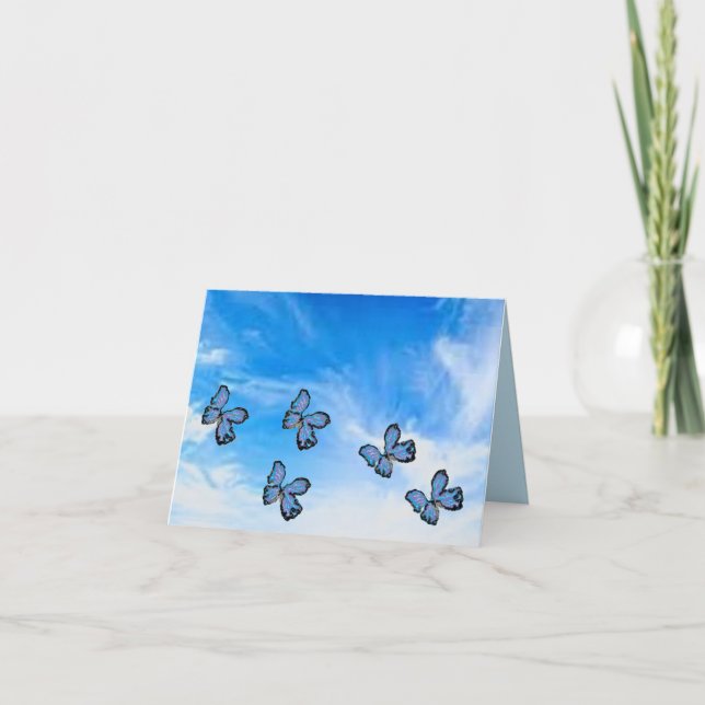 Hälsningskort: Frihet inom Himlar Kort (Framsida)