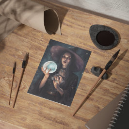 Hälsningskort Häxa Hilde Blank Kort