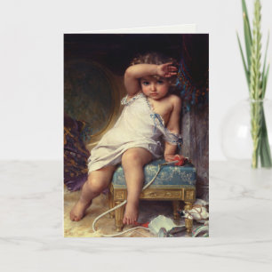 Hälsningskort med Emile Munier målning Kort