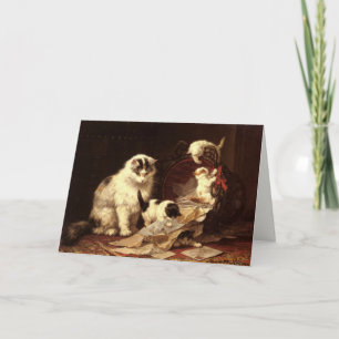 Hälsningskort med Henriette Ronner-Knip målning Kort