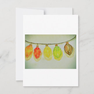 Hälsningskort med ljus. julkort