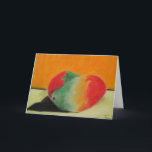 Hälsningskort med "Mango" av Amber Larsen Kort<br><div class="desc">Hälsokort med "Mango",  vattenfärg av Amber Larsen,  Humboldt County,  California Original Artist (Blank Inside)</div>