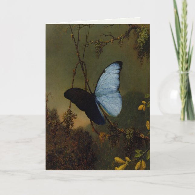 Hälsningskort med Martin Johnson Heade målning Kort (Framsida)