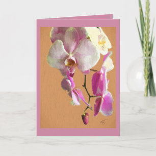 Hälsningskort med Orchid Kort