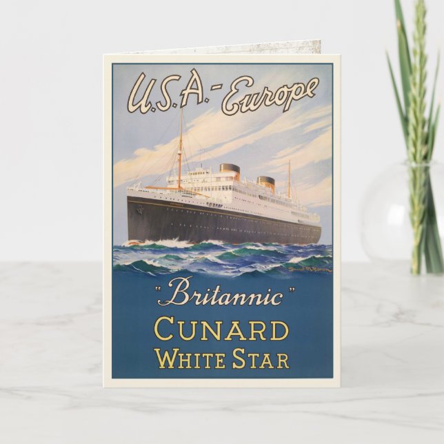 Hälsningskort med Poster för reklam för Frakt om k Kort (Framsida)