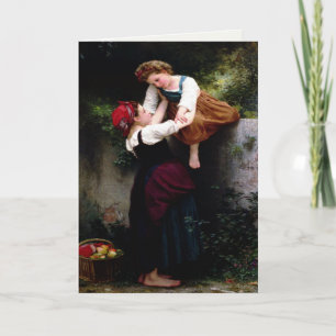 Hälsningskort med William Bouguereau-målning Kort