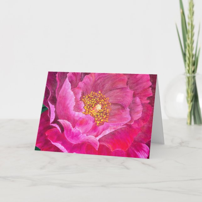 Hälsningskort Rosa Cactus Ro Kort (Framsida)