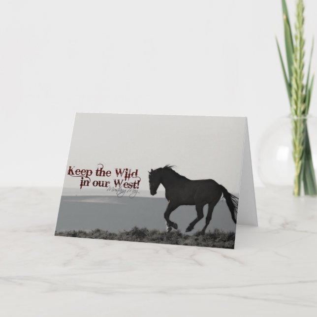 Hälsningskortet "Honor".. Behålla vilden i vår VÄS Kort (Framsida)
