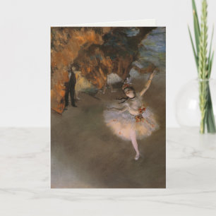 Hälsningskortet med Edgar Degas målning Kort