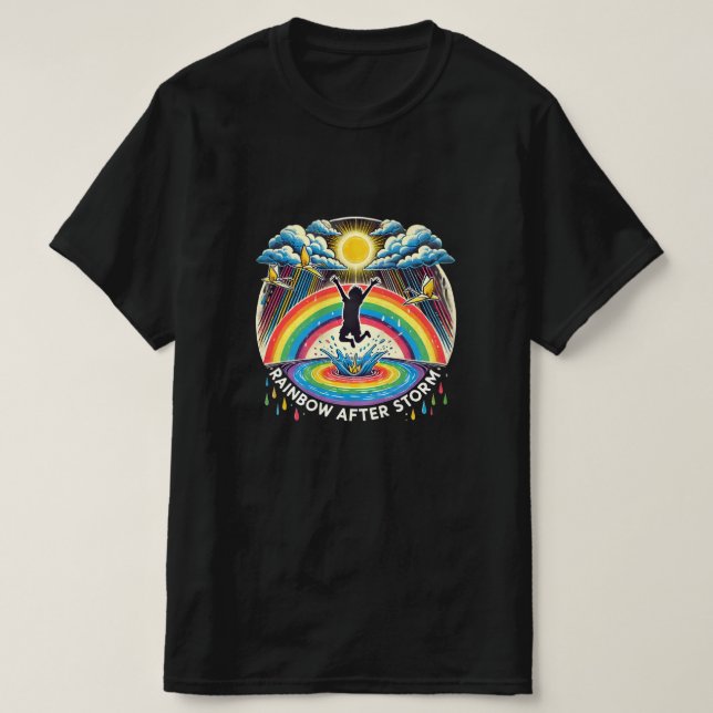 Hälsningsresa: "Rainbow of Hope" T Shirt (Design framsida)