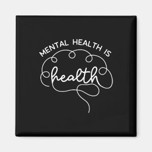 Hälso- och sjukvård Cute Brain Mental Health Aware Magnet