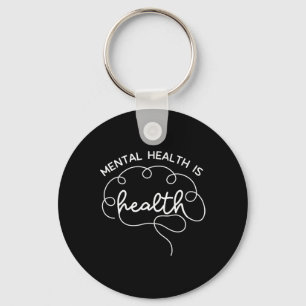 Hälso- och sjukvård Cute Brain Mental Health Aware Nyckelring