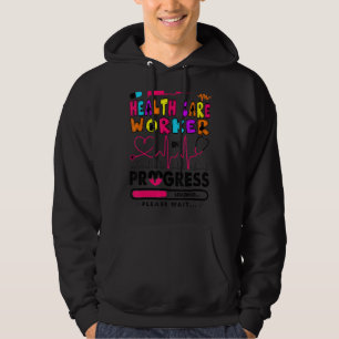 Hälso- och sjukvårdsarbetare under utveckling fram hoodie