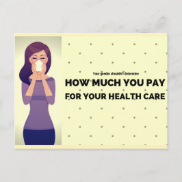 Hälso- och sjukvårdskostnaderna bör vara gender-bl vykort
