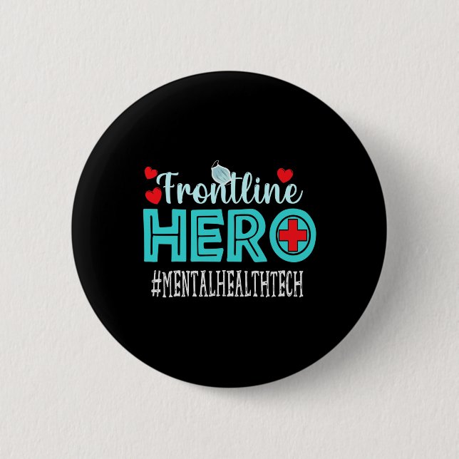Hälso- och sjukvårdsteknik Frontline Hero Workers  Knapp (Framsida)