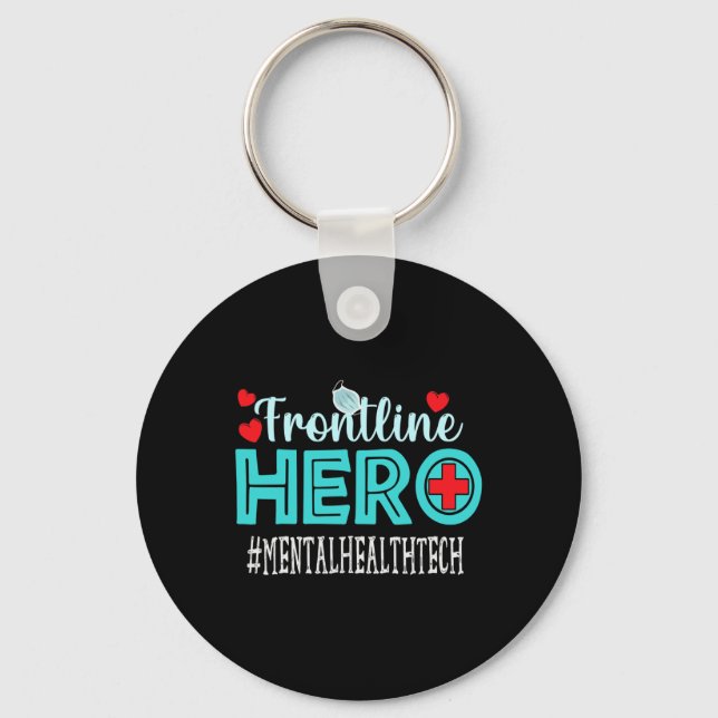Hälso- och sjukvårdsteknik Frontline Hero Workers  Nyckelring (Framsida)