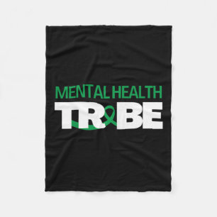 Hälso- och sjukvårdstest Mental Health Awareness Fleecefilt