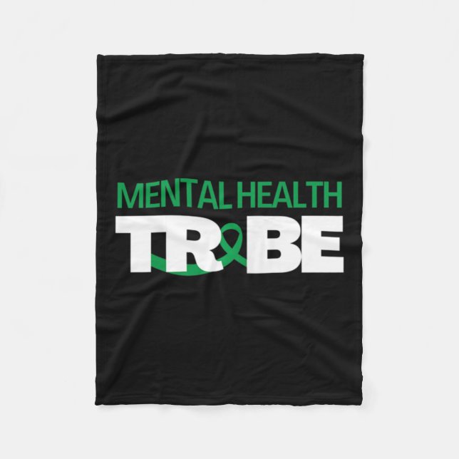 Hälso- och sjukvårdstest Mental Health Awareness Fleecefilt (Framsidan)