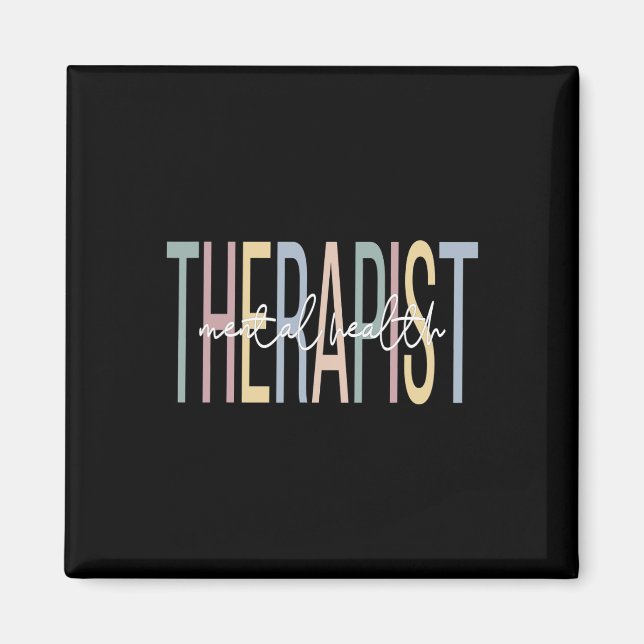 Hälso terapeut Boho Mental hälsa terapi  Magnet (Framsidan)