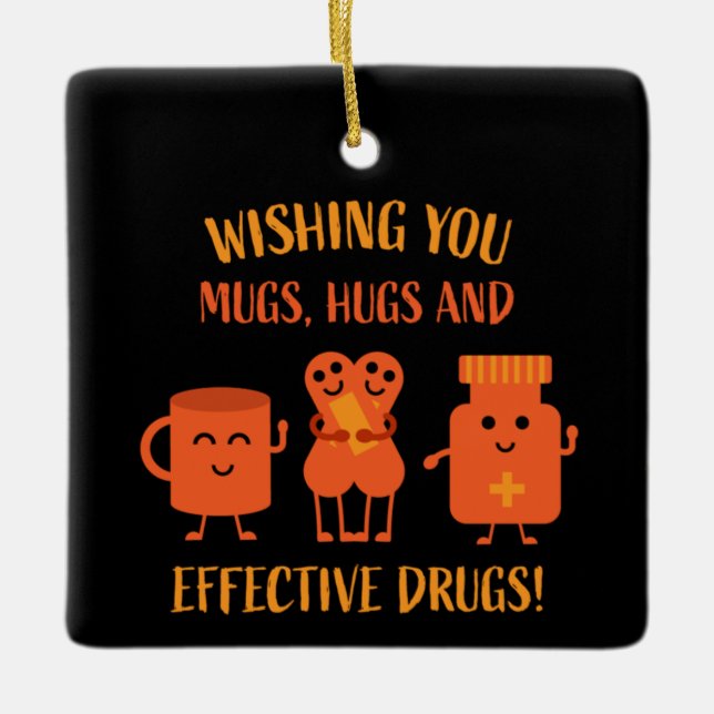 Hälsoåterställningen kommer snart julgransprydnad keramik (Framsida)