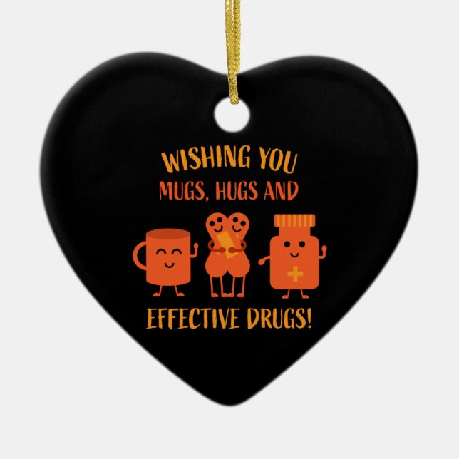 Hälsoåterställningen kommer snart julgransprydnad keramik (Framsidan)