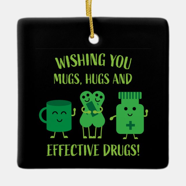 Hälsoåterställningen kommer snart julgransprydnad keramik (Framsida)