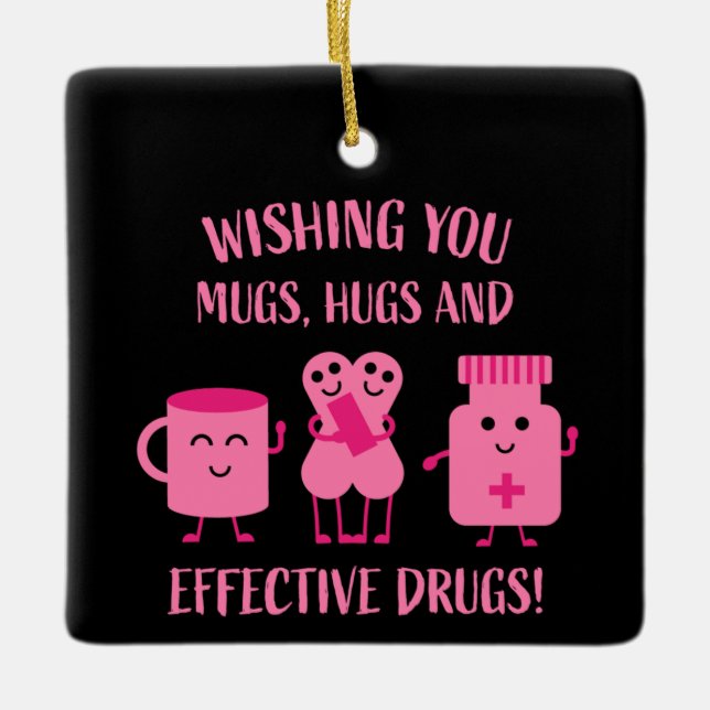 Hälsoåterställningen kommer snart julgransprydnad keramik (Framsida)