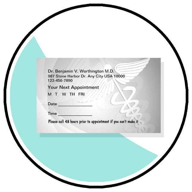 Hälsoavtalskort Tidsbeställning Kort (Skapare uppladdad)