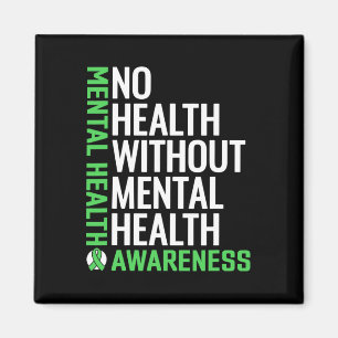 Hälsobekämpning Stigma Mental Health Awareness Magnet