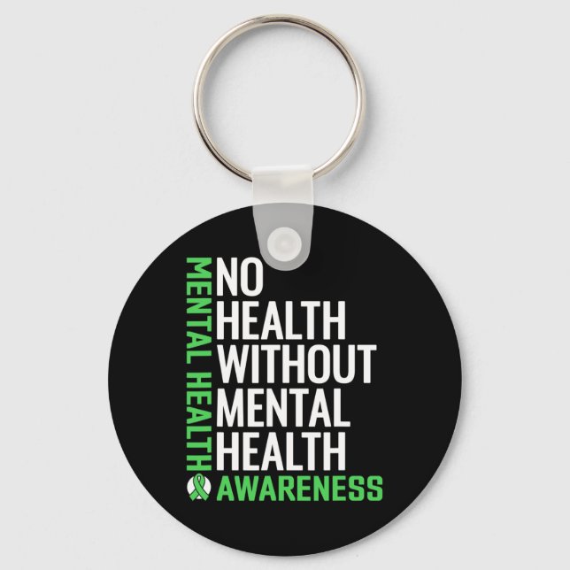 Hälsobekämpning Stigma Mental Health Awareness Nyckelring (Framsida)