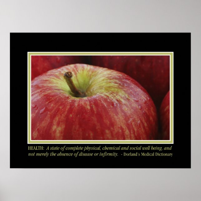 Hälsodefinitionen Poster (Framsidan)