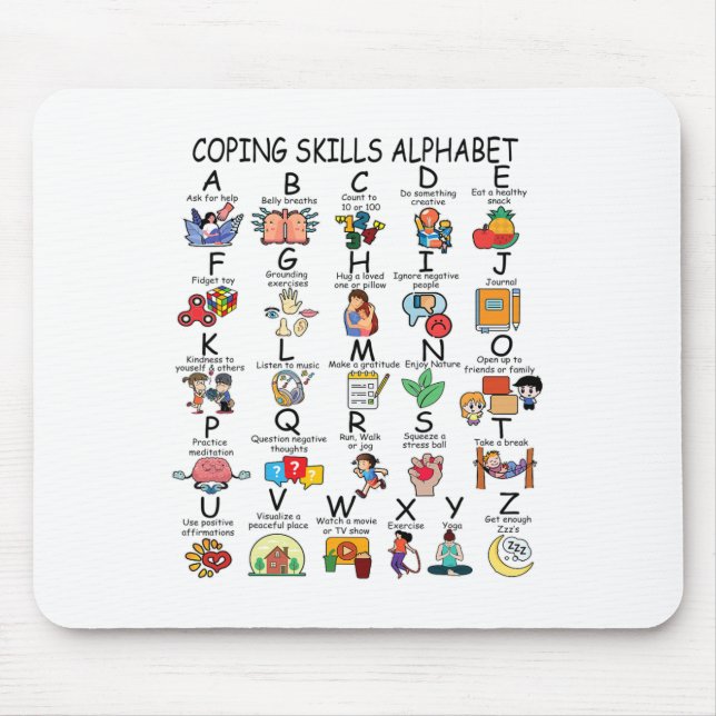 Hälsofärdigheter Alphabet School Lacher Kids Musmatta (Framsidan)