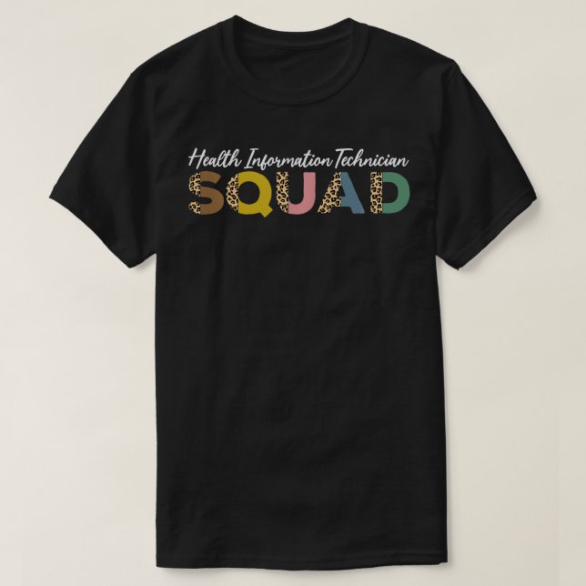 Hälsoinformationstekniker - ruta - medicinsk journ t shirt (Design framsida)