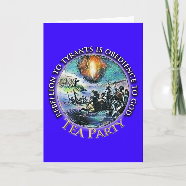 Hälsointyg för tea Party Kort (Framsida)