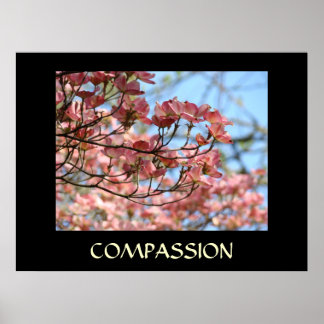 HÄLSOKONSTVERK GER KOMPASSION Dogwood Flowers Poster