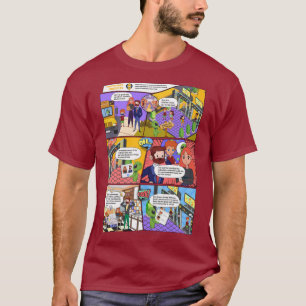 Hälsokontroll AI Tecknader Man T-Shirt