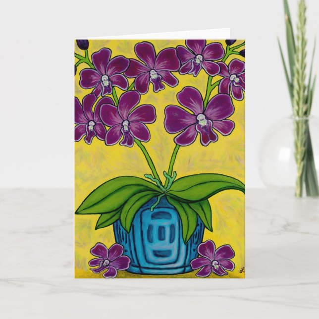 Hälsokort för Blommigt av funky Kort (Framsida)