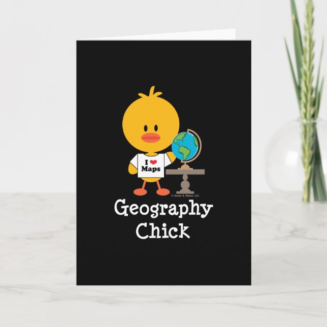 Hälsokort för geografisk Chick Kort (Framsida)
