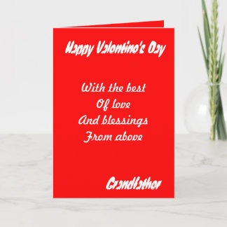 Hälsokort för morfar valentins dag helgkort