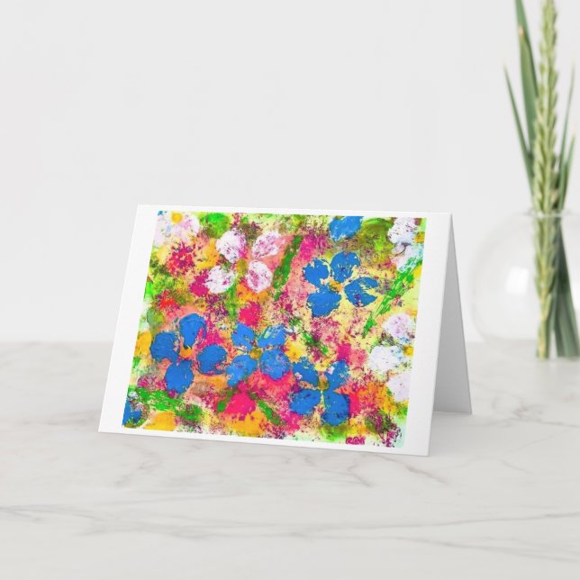 Hälsokort för Petal Me-Perfekt< Blank Inside> Tack Kort (Framsida)